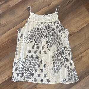 Maurices Paisley Patterned Tank/Camisole- size L